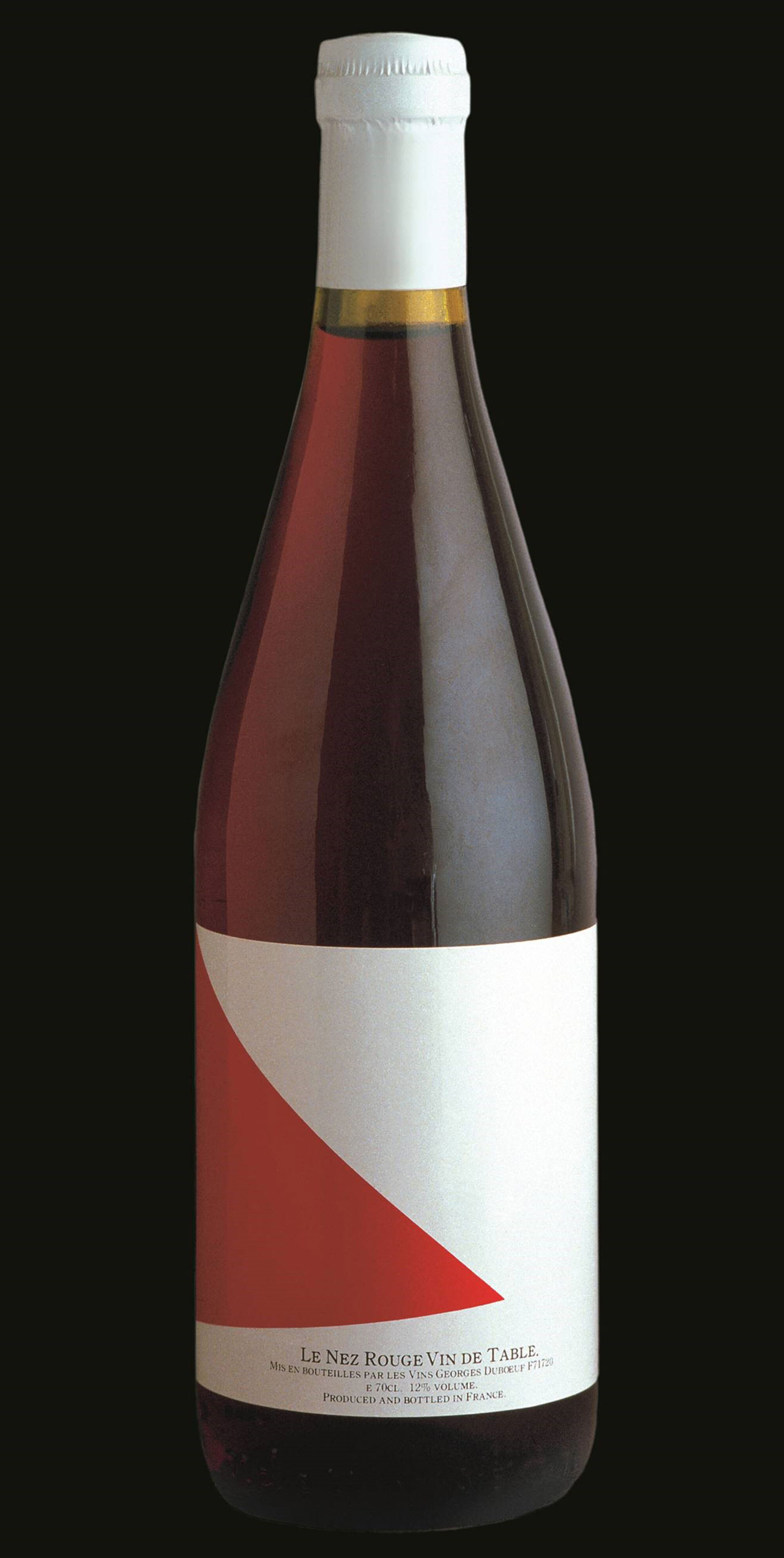 Le Nez Rouge wine bottle,