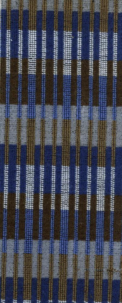 Weaveplan textile, worsted wool, 1960s