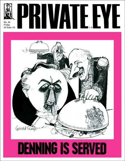 Private Eye cover: Denning Is Served, 1963