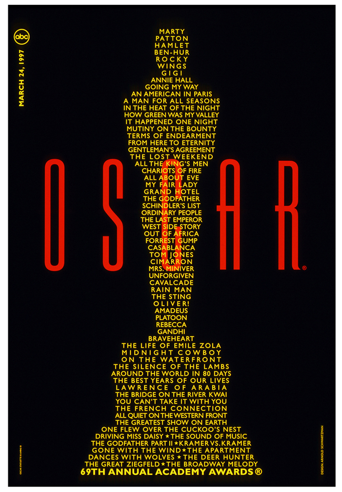 69th Oscars poster, 1997