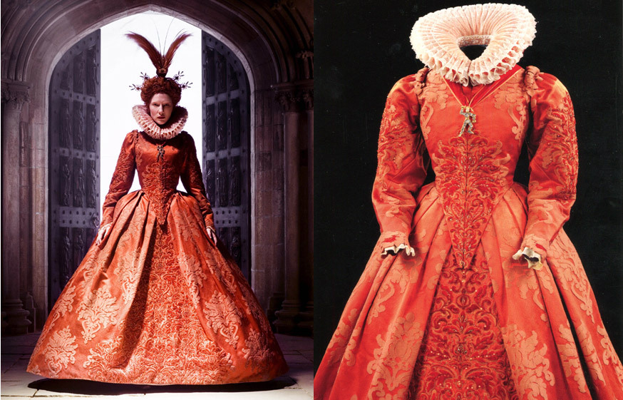 Worn by Cate Blanchett in Elizabeth I, 1998