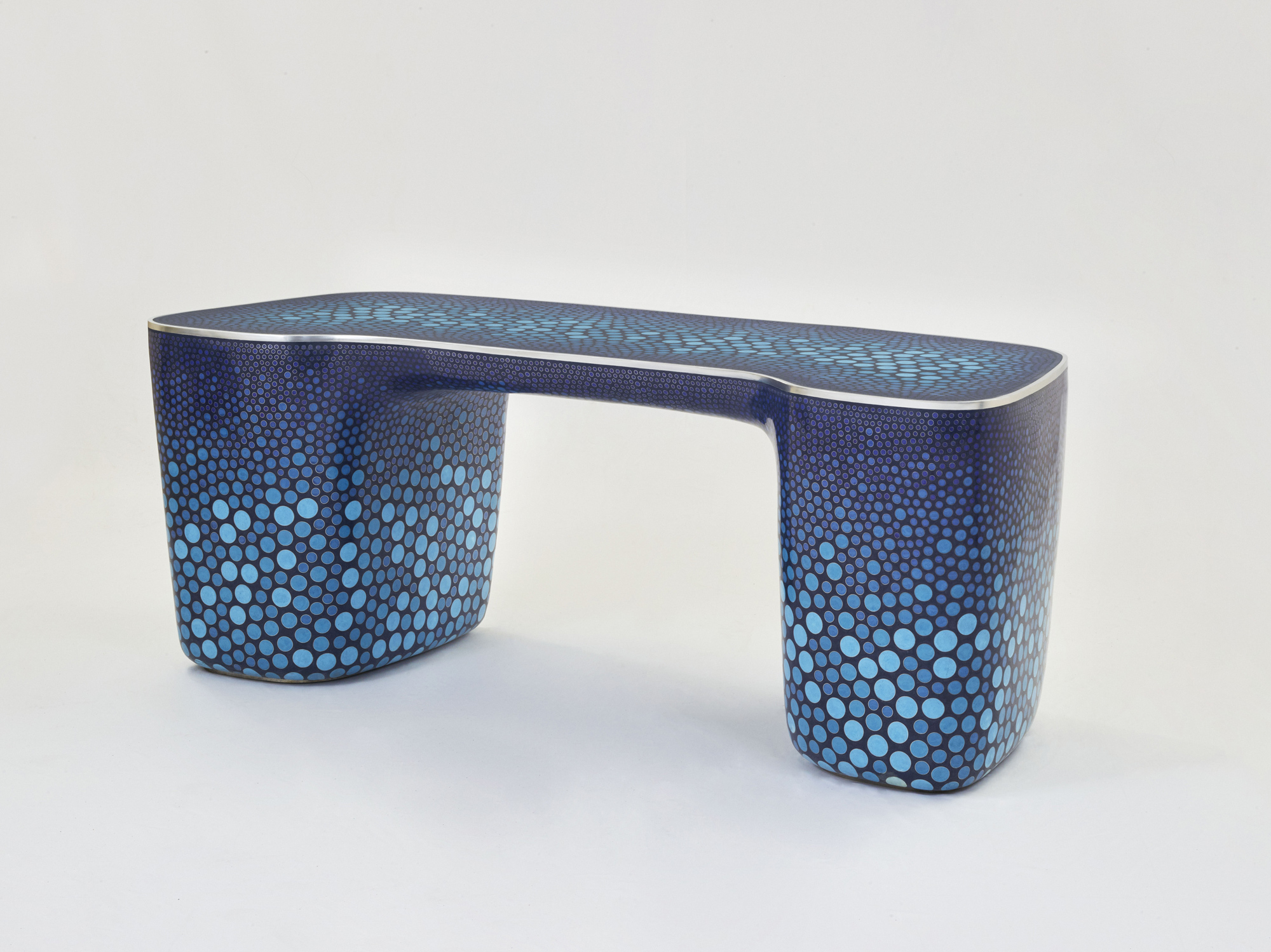 Cloisonne Blue Desk, 2017