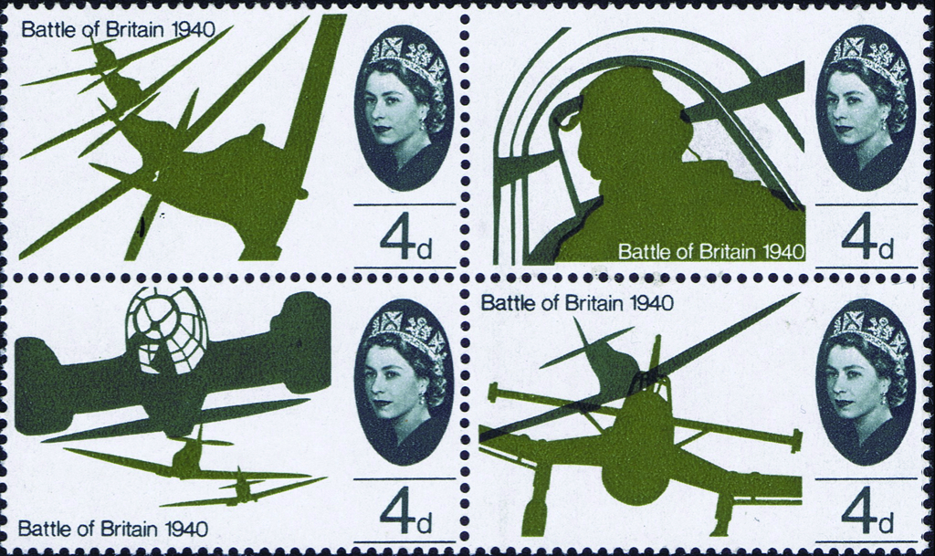 Battle of Britain stamps for the Post Office, 1965