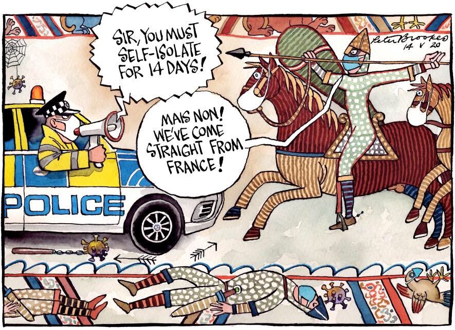 Quarantine Cartoon, The Times, 2020
