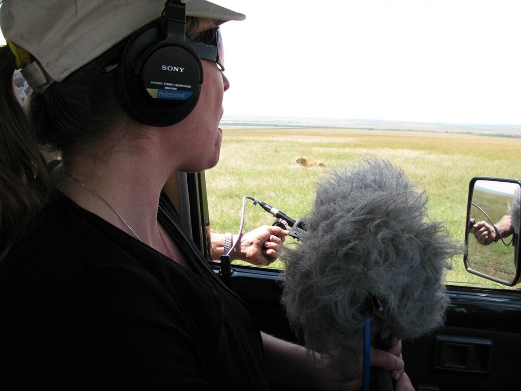 Kate Hopkins on location,